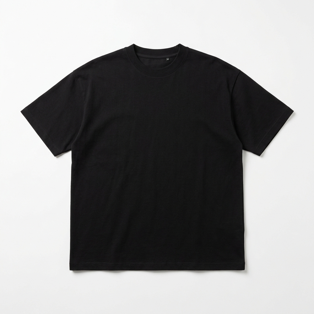 Kaos Polos Oversized Erigo Hitam
